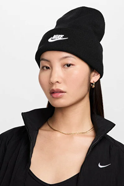 Nike U NK PEAK BEANIE TC FUT F Siyah Unisex Bere
