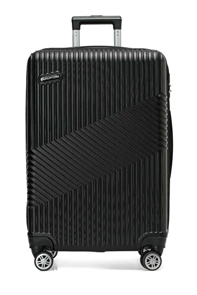 Travel Soft SANDERUM -B 6FX Siyah Unisex Büyük Boy Valiz