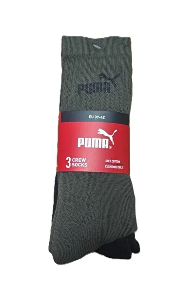 Puma 947110 Elements Crew So 3 Pack 3 Parça-Adet Unisex Çorap
