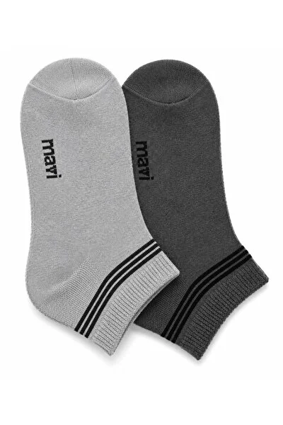 Mavi M090984-257 2 Adet Topuk Çorap Unisex Çorap