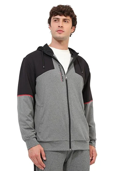 Lumberjack Eşofman Üstü Erkek Gri ML RUNE 18ITL1305