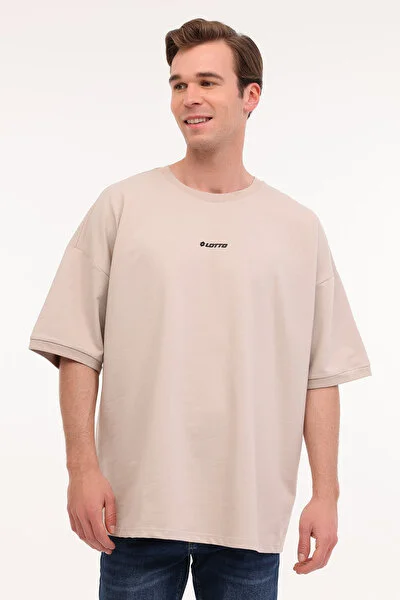 Lotto M-AISON TEE 5FX Taş Rengi Erkek Kısa Kol T-Shirt