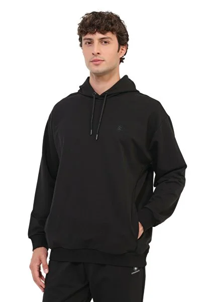 Lumberjack Sweatshirt Erkek Siyah MB SN73 HOODIE