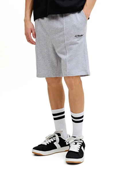 Jack & Jones Şort Erkek A GRI MEL JPSTKANE SOHO SWEAT SHORT