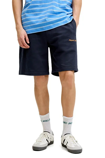 Jack & Jones Şort Erkek Lacivert JPSTKARL NORREBRO SWEAT S