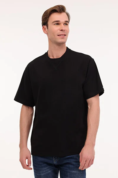 Lumberjack ML NECK 11BS60 5FX Siyah Erkek Kısa Kol T-Shirt