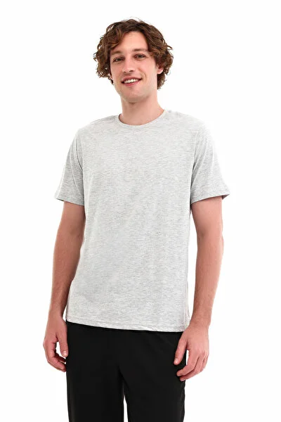 Kinetix MB PAM C 11SN220 5PR GRI MELANJ Erkek Kısa Kol T-Shirt