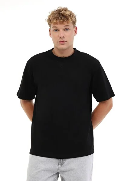 Lumberjack ML NECK 11BS60 5PR Siyah Erkek Kısa Kol T-Shirt