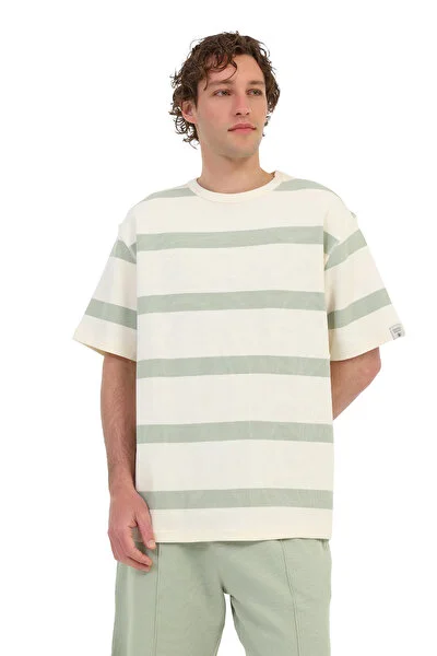 Lumberjack MB TUSK 11BS100 6FX Yeşil Erkek Kısa Kol T-Shirt