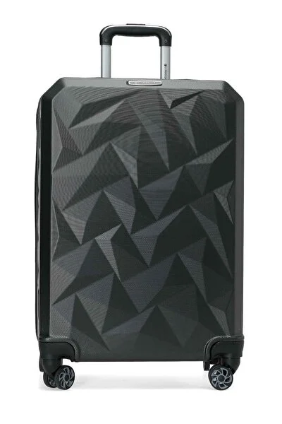 Lumberjack HEXAGON -O ABS 6FX Antrasit Unisex Orta Boy Valiz